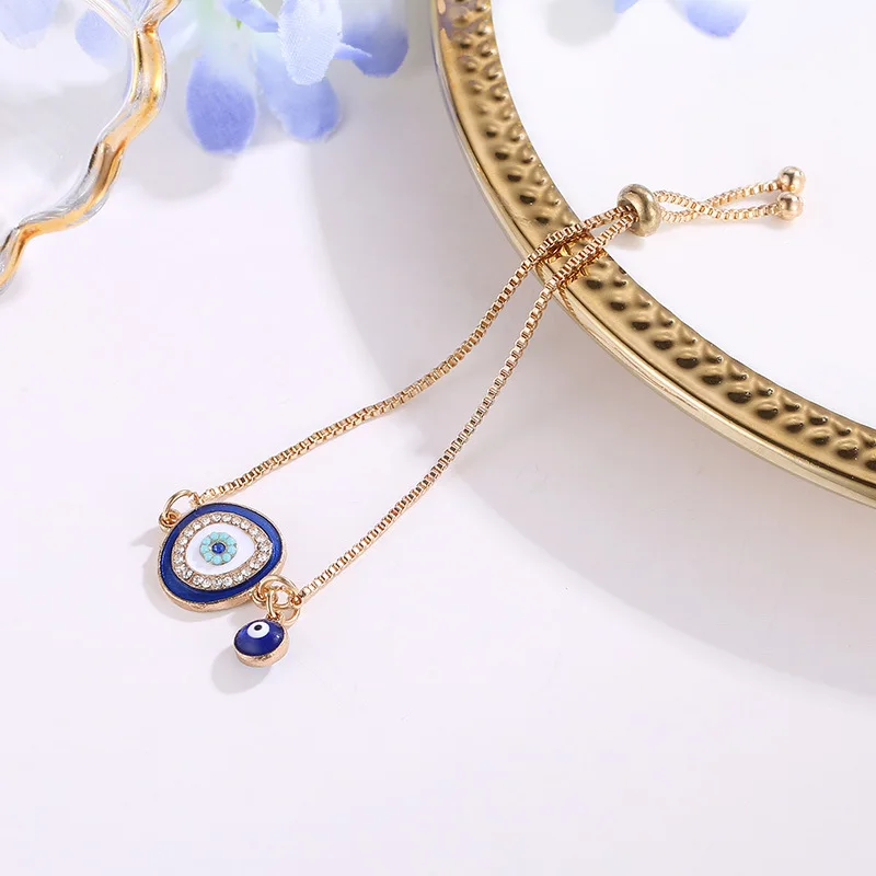 Этнический синий глаз регулируемый браслет для женщин модные руки Ювелирные изделия изысканные браслеты и браслеты Подарки на день рождения