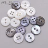 30pcs/lot 12mm white grey Natural Shell Sewing Buttons Color Mother of Pearl MOP Round Shell Button garment Sew Accessories DIY ► Photo 3/4