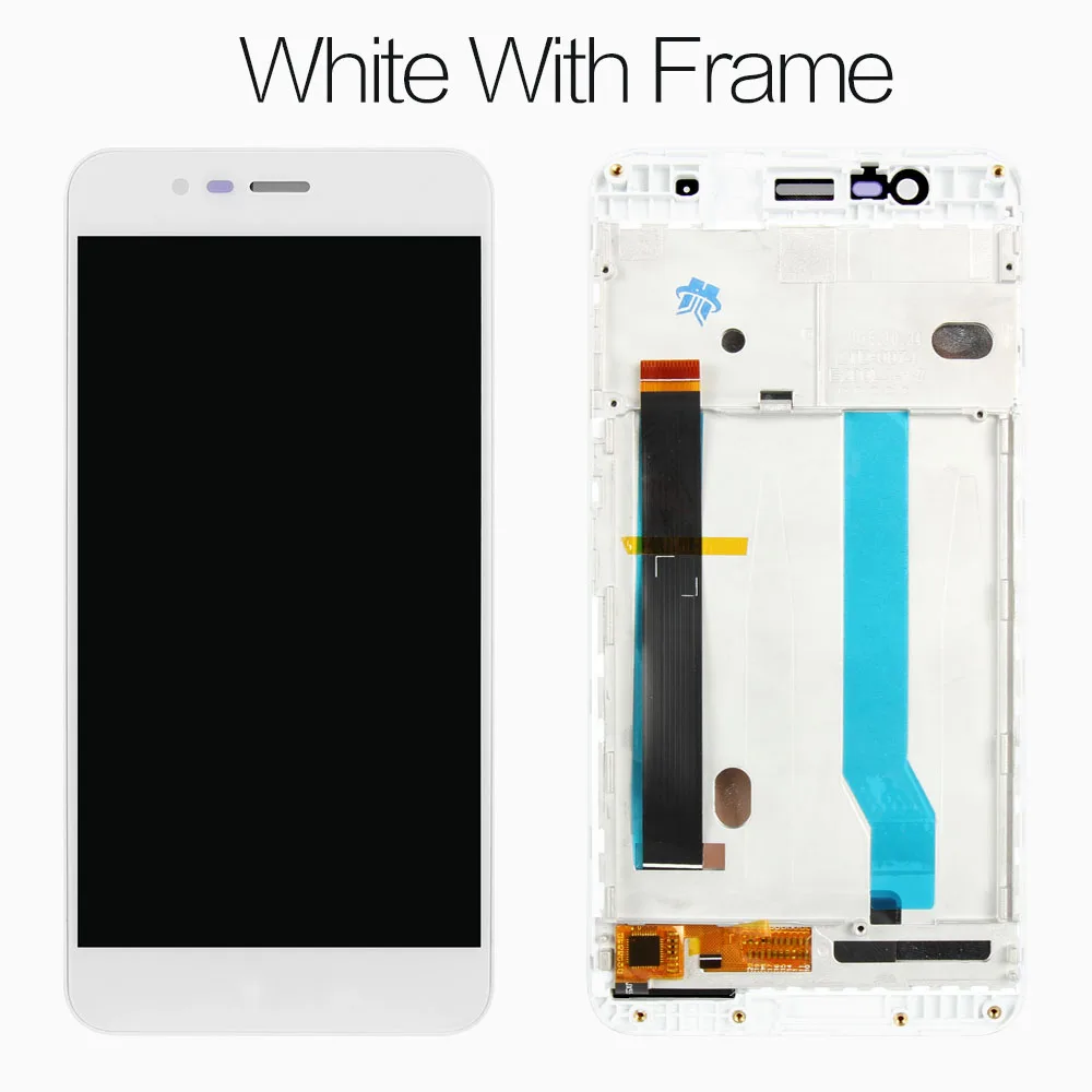 ЖК-дисплей для ASUS Zenfone 3 Max ZC520TL, сенсорный экран с рамкой для ASUS Zenfone 3 X008D ZC520TL, ЖК-дисплей - Цвет: White with frame