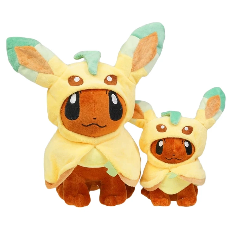 Большой размер, пончо Eevee, Umbreon, Espeon, Jolteon, Vaporeon, Sylveon, Flareon, плюшевые куклы, мягкие игрушки - Цвет: leaf yellow