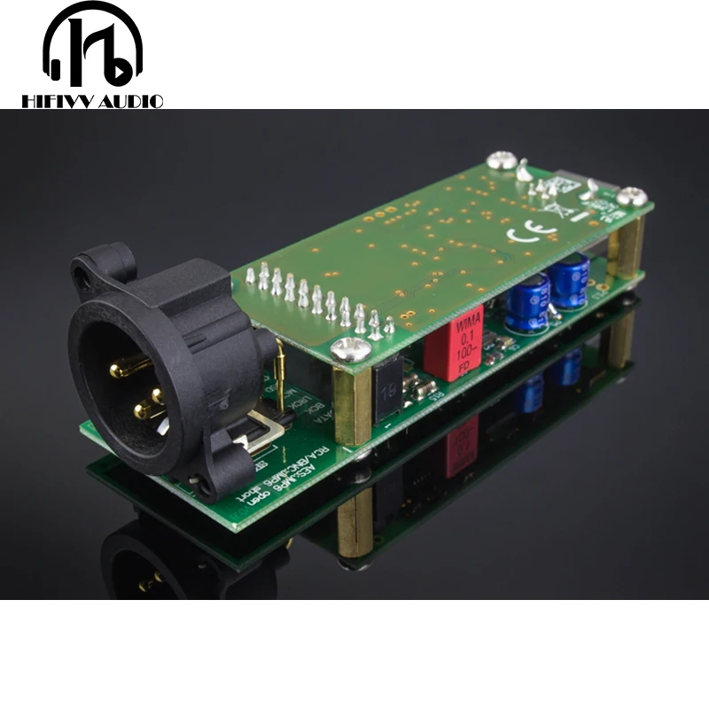 Hifi USB декодер Плата усилителя DAC Amanero Combo384 к XLR выход IIS поддержка DSD 512 32 бит 384K|32bit