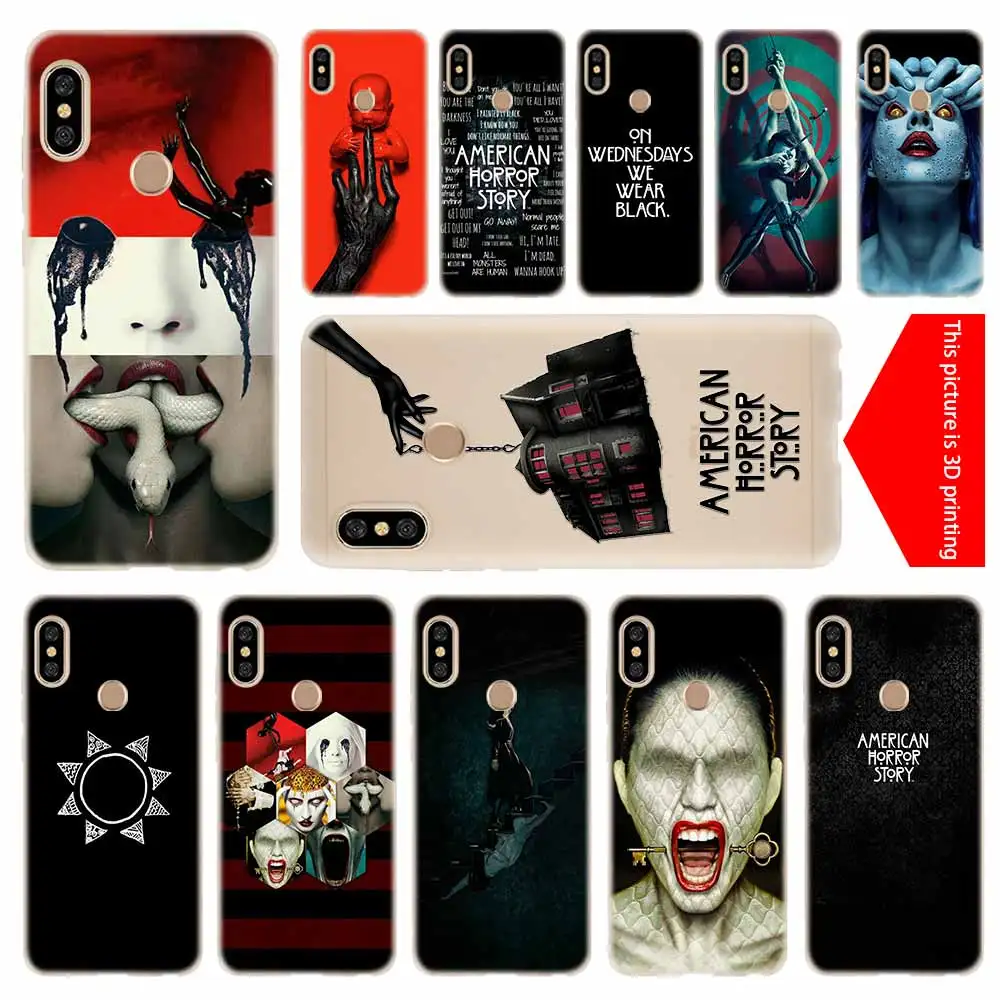 Мягкий силиконовый чехол для телефона Xiaomi Redmi 8 8a 7 7a 6a 5a 5plus Note 9 6 5 Pro 8t Y2 Y3 TV American Horror