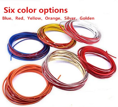 

5mx4mm Car-styling Universal Rubber Car Interior Decoration Moulding Trim Decorative Strip color Line