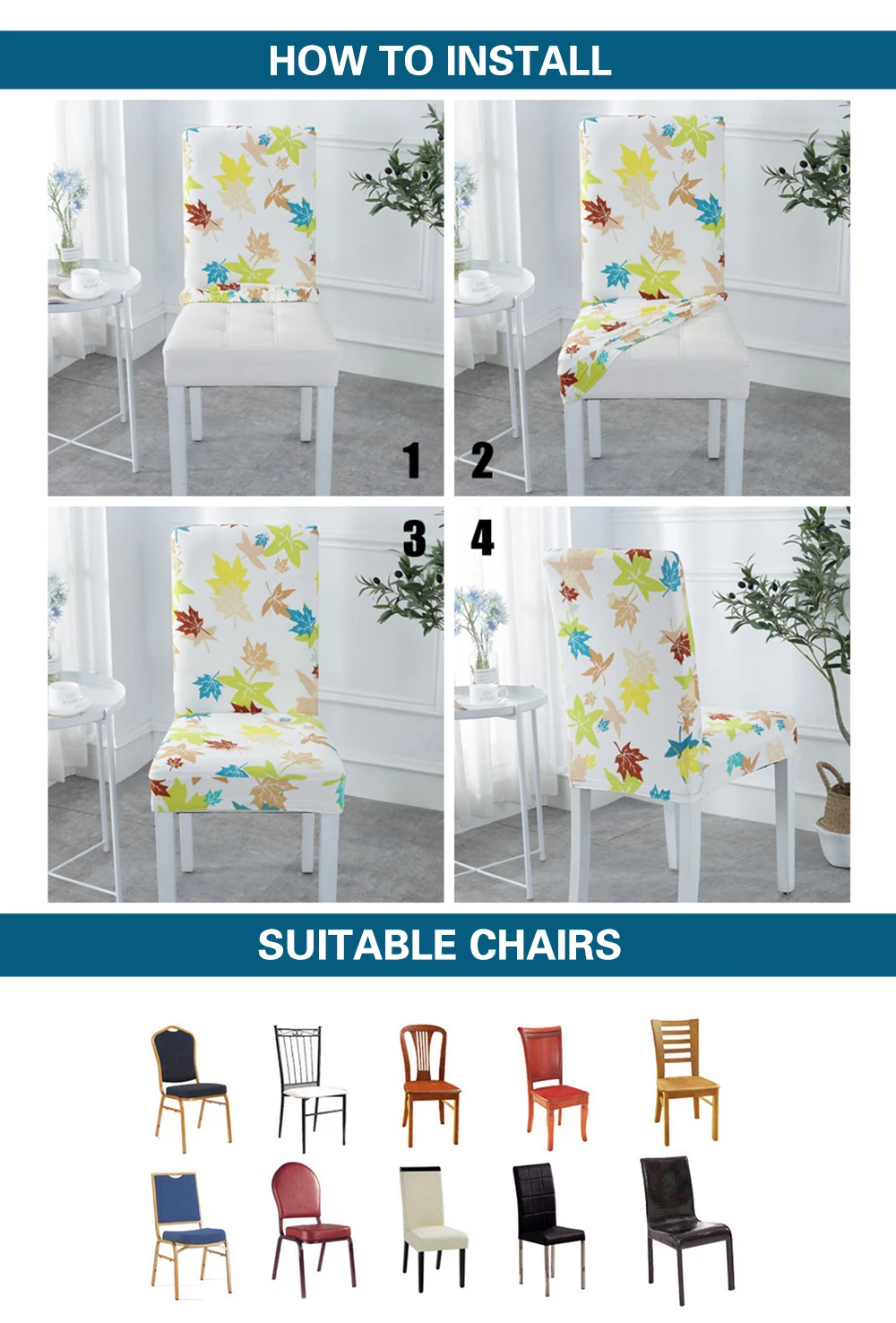 Removable Wedding Dining Chair Covers Spandex Computer Office Chair Cover Stretch Linings For Desk Seat Covers Banquet