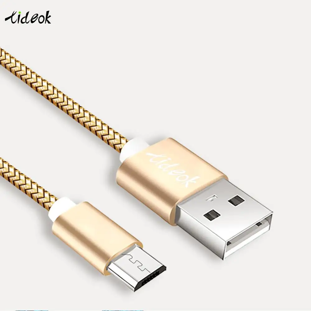 

1m 2m 3m fast charging Micro USB cable, suitable for Android phone nylon braided MicroUSB mobile phone Kable