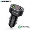 KEYSION Dual USB Quick Charger QC 3.0 Car Charger For iPhone XS Max XR X 8 7 Samsung S9 Note9 LED Display Digital Smart Chargers ► Photo 1/6