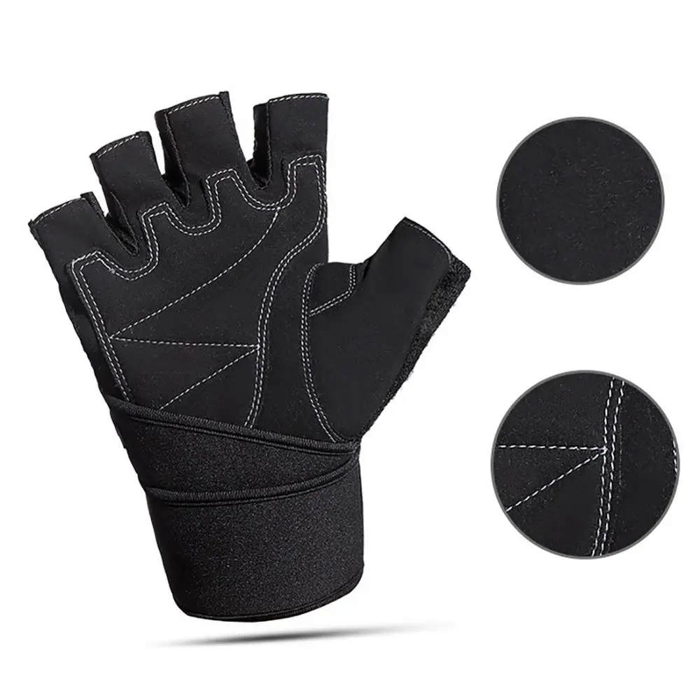 Перчатки для фитнеса на половину пальца противоскользящие дышащие перчатки для рук домашний фитнес защитные аксессуары для спортивной одежды