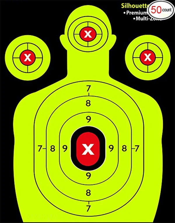 

SHOOTIN GTARGETS accessories and hunting-Bright Yellow-amp Heavy-Grade Silhouette Paper Sheets paintball airgun bb air gun rifle