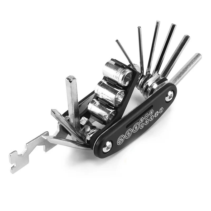 Best 16 in 1 Carbon Steel Multifunction Mountain Bicycle Repair Kits Hex Wrench Screwdriver Bike Repair Tools