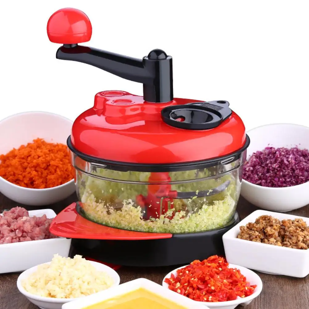 

Multifunctional Manual Garlic Grinder Meat Vegetable Cutter Home Kitchen Tool Garlic Grinder
