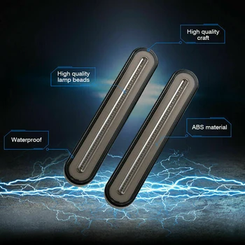 

ABS plastic Turn Signal Light PC IP67 Waterproof 12-24V 2pcs 233MM*16MM