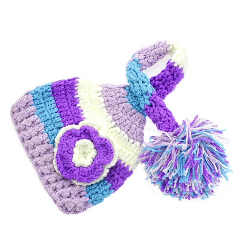 

Newborn Photography Props Full DIY Multi Colors Hats Patchwork Babys 100 Days Photographys Accessory for All Seasons