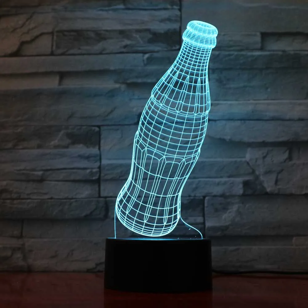 3D Свет Проекция светодиодный ночник дома Освещение touch Настенные переключатели настольная лампа Lampara украшения bulbing licht световой светильники