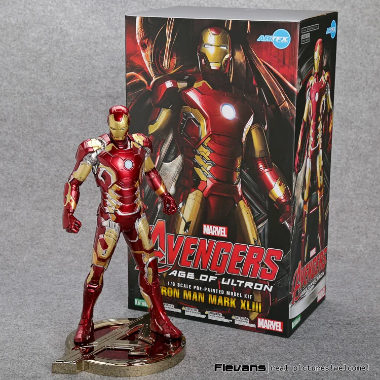 

Iron Man Mark XLIII 43 1/6 Scale Pre-painted Figure Model Kit with LED Light