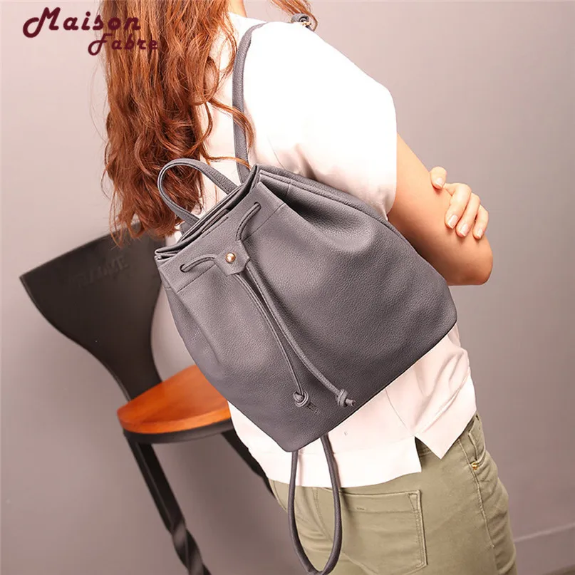 

NEW 2018 MAFA Women Fashion DrawstringTravel Satchel School Bag Backpack Bucket Bag csv drop f23