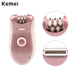 Kemei 2 в 1 для женщин удаления волос Женская электробритва, эпилятор электрический женский станок для бритья депиляции тример бритвы бикини