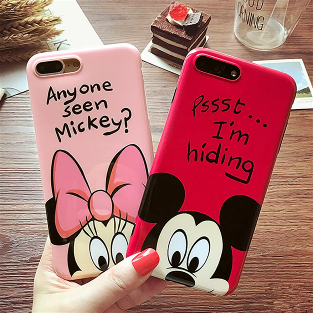 Cute Cartoon Winnie Donald Duck Soft IMD phone cases For