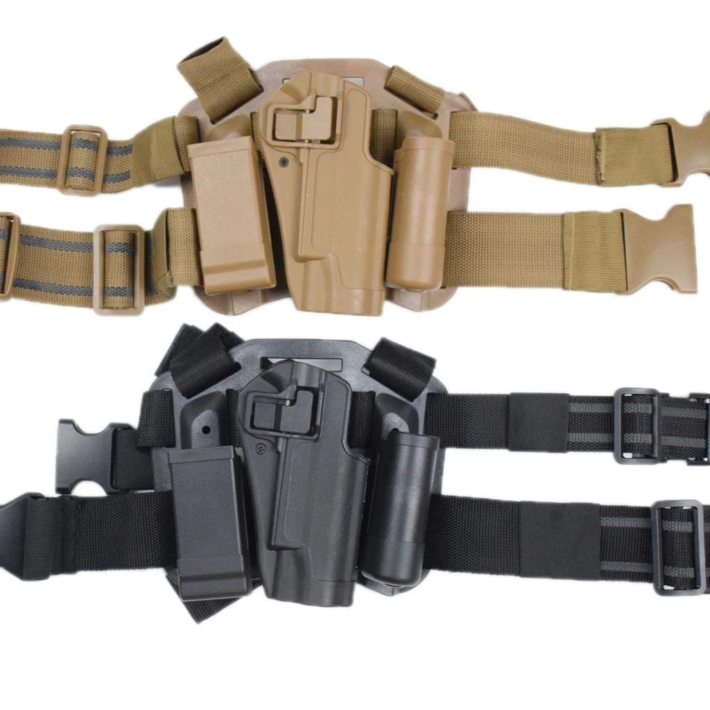 

Glock Pistol Tactical Thigh Holster Right & Left Hand Military Airsoft Drop Leg Holster Hunting Gun Carry Glock 17 19 23 32 36