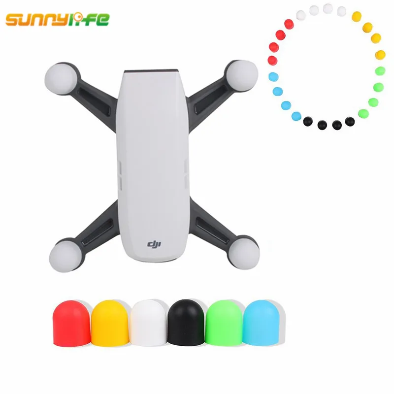 4 шт. комплект DJI Spark красочные анти капля Двигатель защиты Кепки защитный кожух
