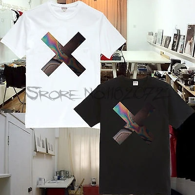 

The XX Rock Band Tee T-Shirts COEXIST CROSS INDIE CROOKS AMSTERDAM BURGUNDY TX01