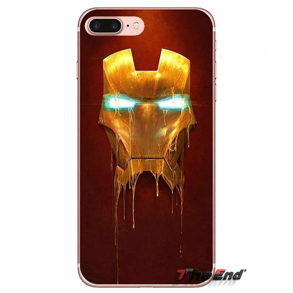 Тони Старк Марвел Железный человек для iPhone X 4 4S 5 5S 5C SE 6 6S 7 8 Plus Samsung Galaxy J1 J3 J5 J7 A3 A5 2016