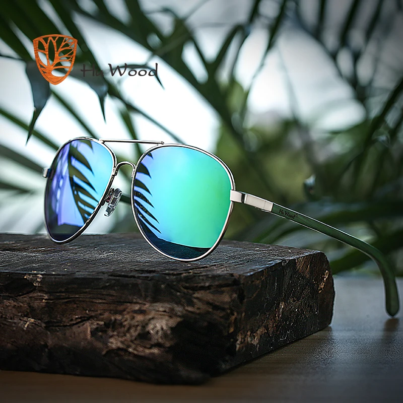 HU WOOD 2019 брендовые дизайнерские женские солнцезащитные очки с поляризационными