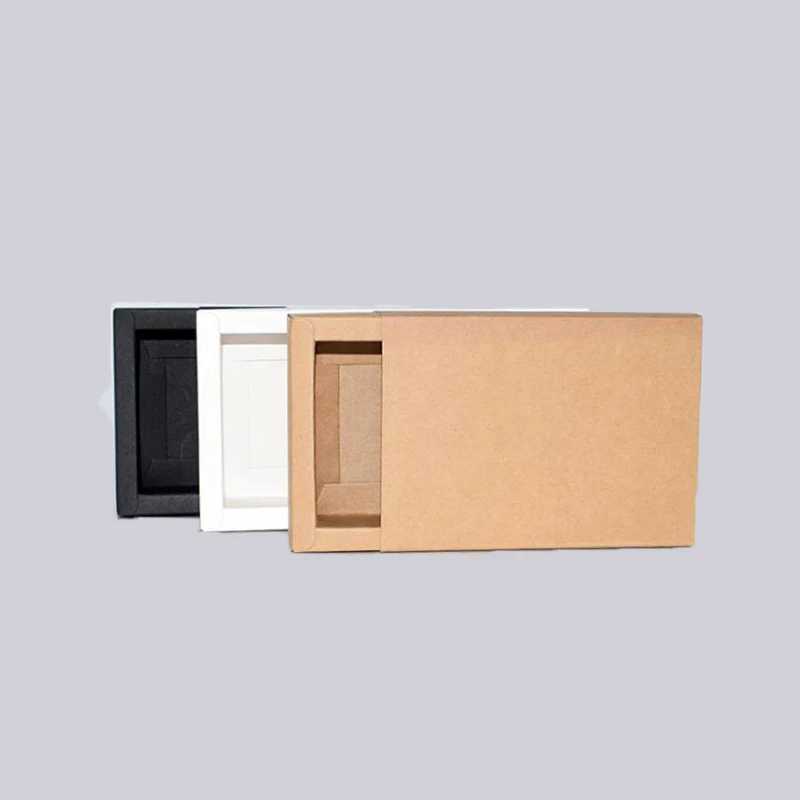 

Sulalin 10pcs White Kraft Paper Gift Box Paper Boxes For Packaging Carton Shipping Box For Packing Wedding Gifts Flowerbox