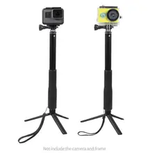 36 дюймов алюминиевый монопод для GoPro Hero 6 5 7 4 черный серебристый Session Sjcam Sj7 Yi 4K Экшн-камера селфи палка для Go Pro