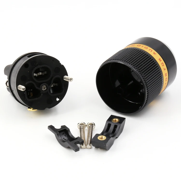 Виборг AudioVF520G из чистой меди 24k позолоченный AC 20A IEC гнездовой разъем питания|connector