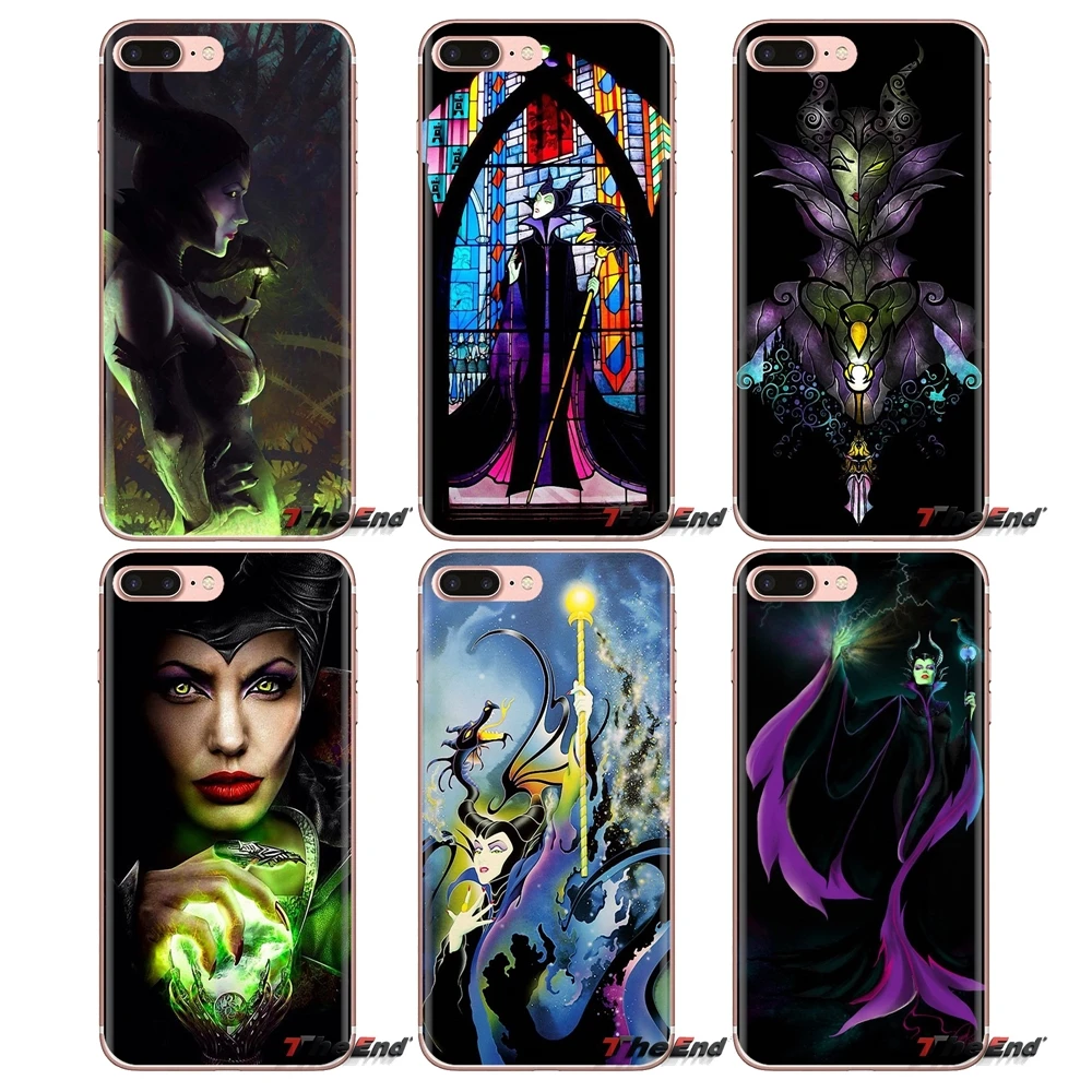 Sleeping curse Maleficent Stained Glass For iPod Touch Apple iPhone 4 4S 5 5S SE 5C 6 6S 7 8 X XR XS Plus MAX Silicone Skin Case |