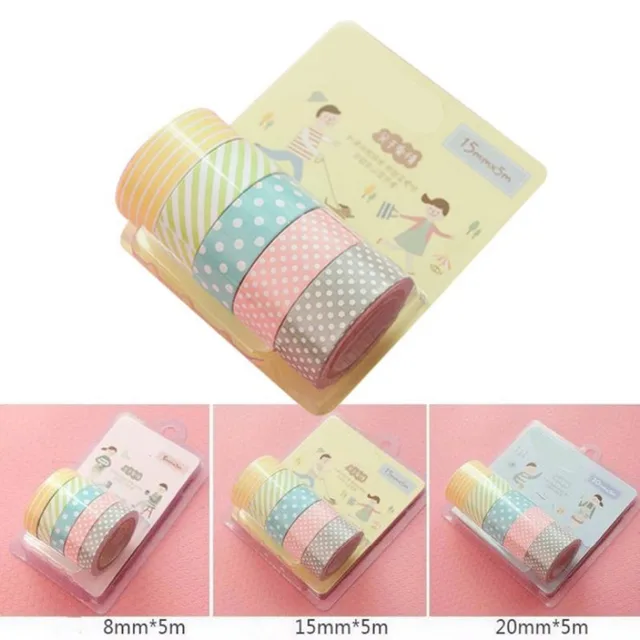 5 قطعة/المجموعة 5 متر الزخرفية DIY ورقة الشريط لاصق مثبت اشي أشرطة Mayitr الملونة سكرابوكينغ يوميات ملصقا التسمية