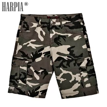 Harpia мужские повседневные мужские шорты-бермуды армейские карго шорты больших размеров мужские камуфляжные свободные шорты Летняя мужская одежда
