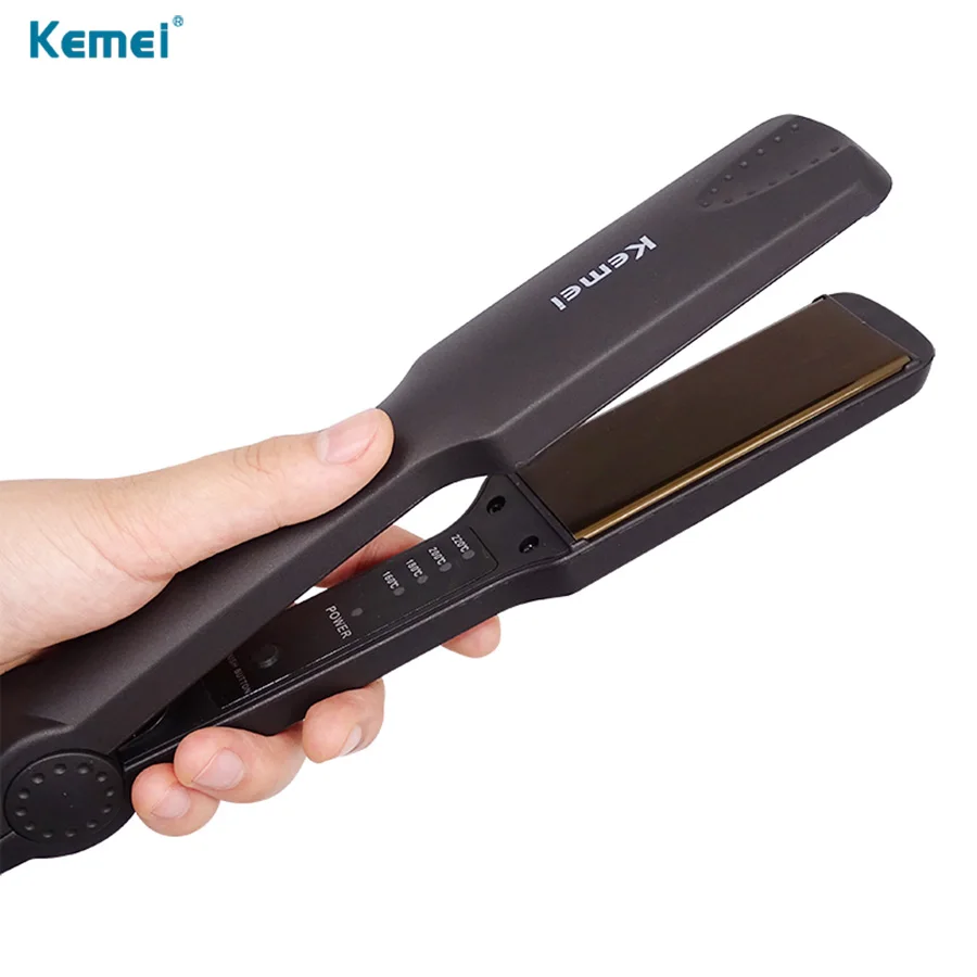 KEMEI KM 329 Professional Tourmaline Ceramic Heating Iron Straightening