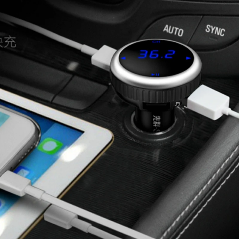 100 шт Беспроводной Bluetooth FM Dual USB автомагнитолы комплект свободный Ручной ЖК SD MP3
