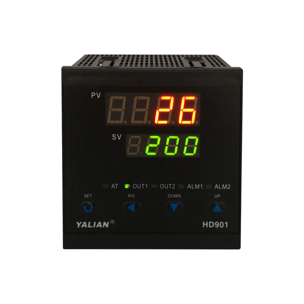 

free shipping high precision digital temperature controller with two lines display and alarm thermocouple Input Relay output