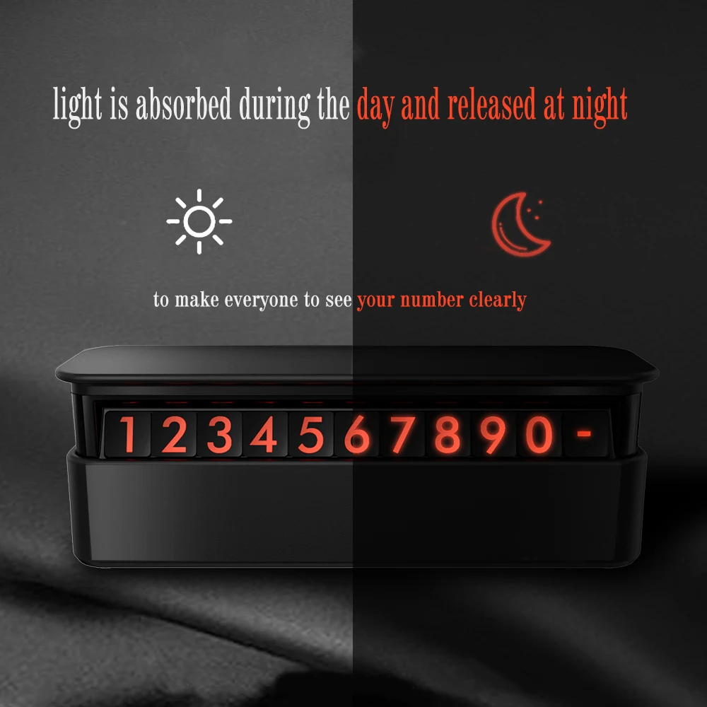 

Cell phone number Plate Car Temporary Parking Card Perfume Telephone Number Plate Hidden Ornaments Car Styling Car Air Parfume