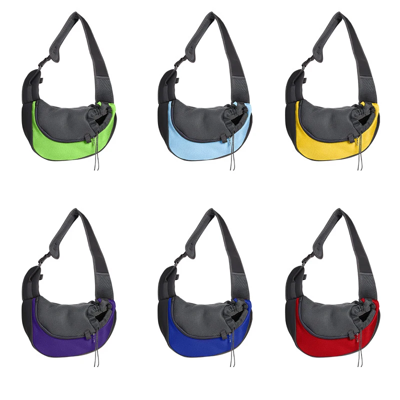 

Pet Bag Shoulder Cross Chest Dog Pack Ventilation Portable Fashionable Pet Bag Carrier Mesh uniqe Design Pet Products