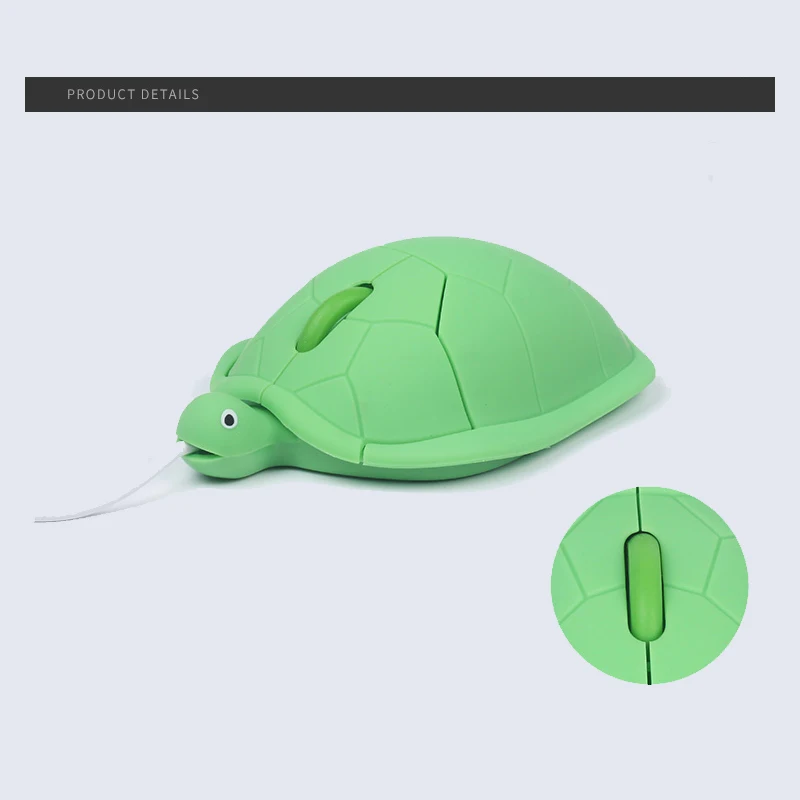 3KINGS Creative Cartoon Green Turtle Mousein Mice from Computer