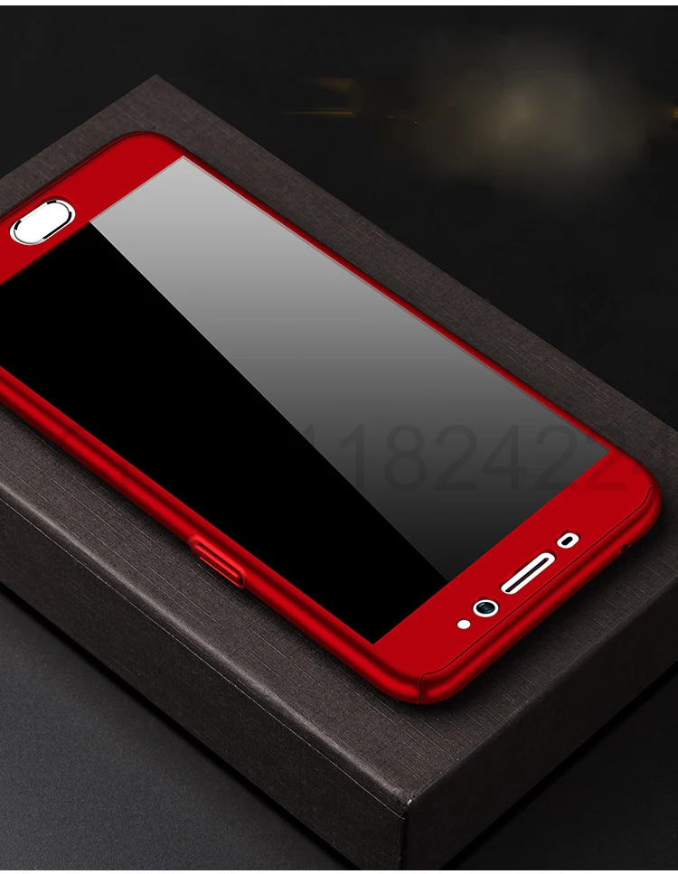 360 Full Case For Meizu Pro 7 Cases Hard PC Degree For Meizu  M6 Note M6 M5 Note  M6s Cover + Tempered Glass A10