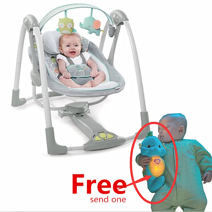 Newborn Baby Swing Electric Baby Rocking Chair Luxury Baby Crib Send