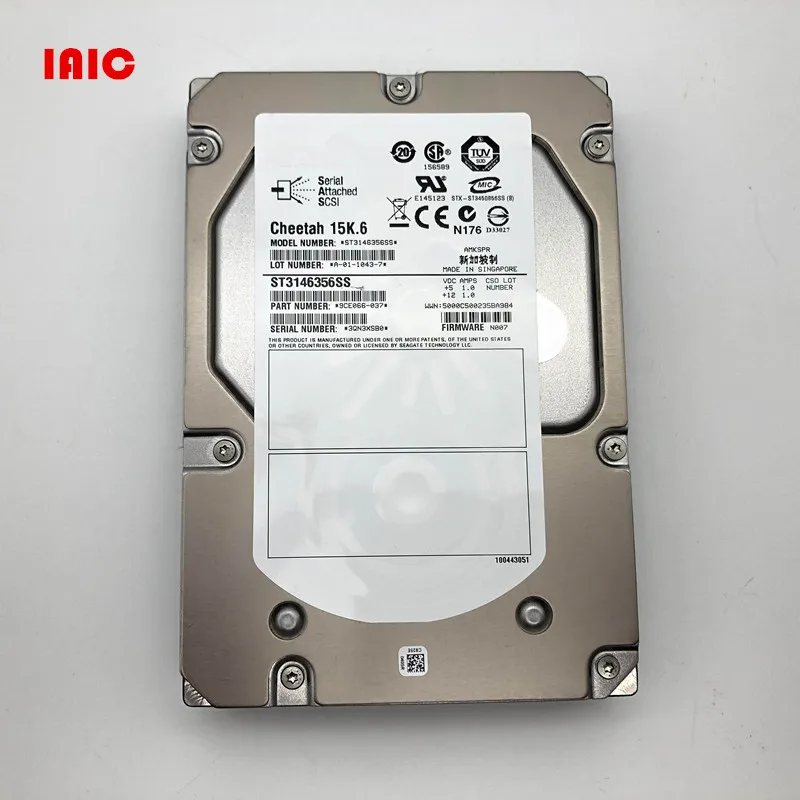 

100%New In box 3 year warranty ST3146356SS 146G 15K 3.5 SAS Need more angles photos, please contact me