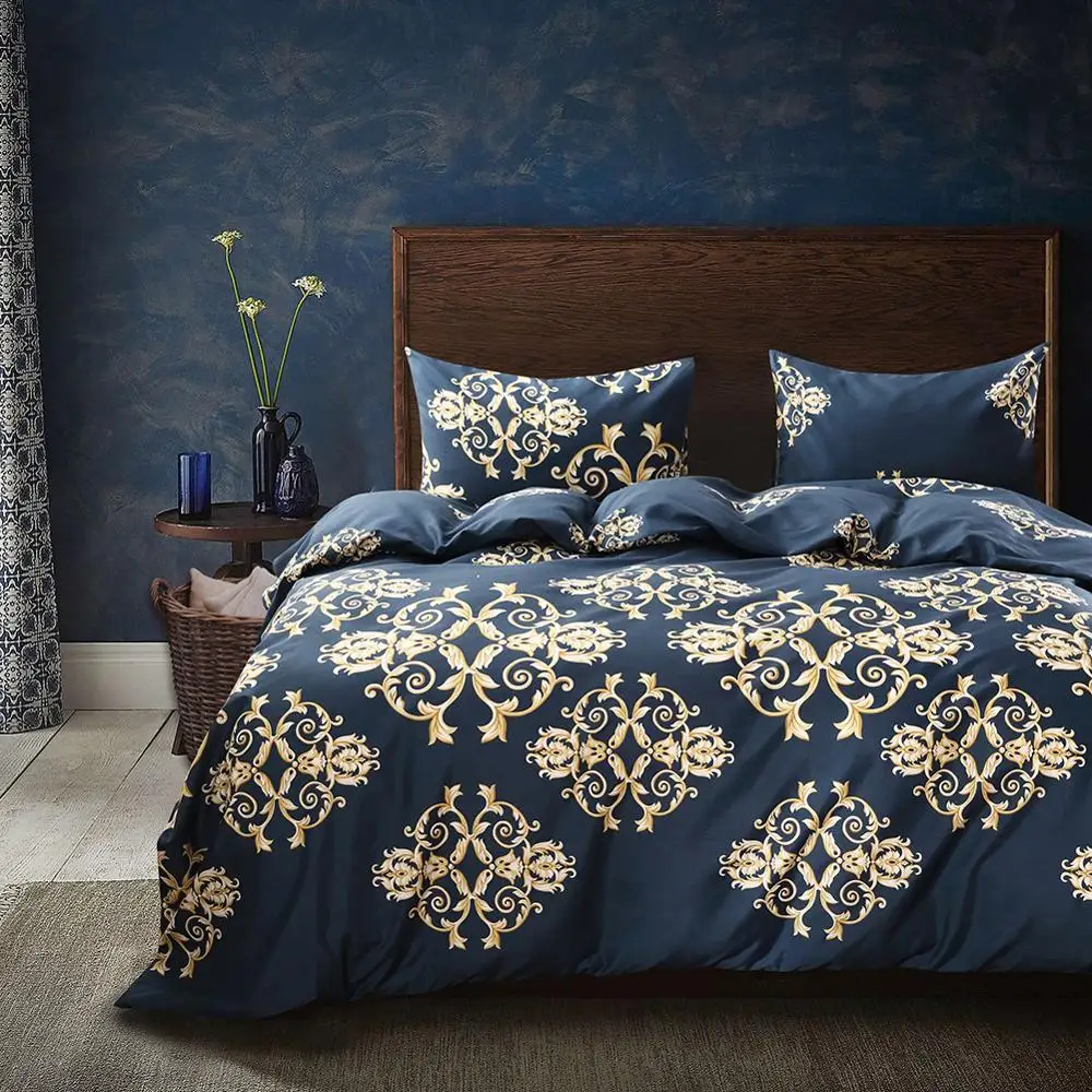 

EXCER 2/3pc Bedding Sets Size for Twin Full Queen King European style Duvet Cover Sets Bed Sheet Pillowcases Cover Set