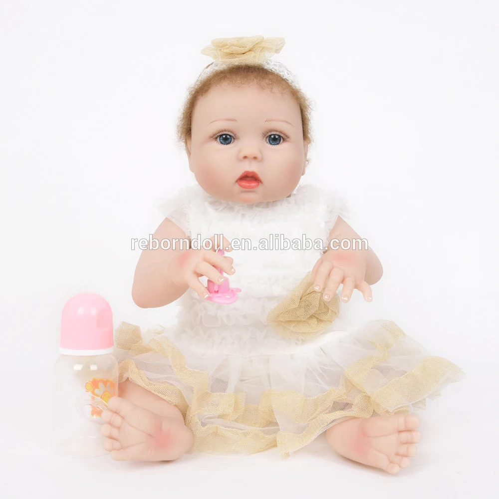 2" мохеровый полный силиконовый винил Reborn Baby Doll Милая принцесса Bebe детский игровой дом игрушка девочка Brinquedos душ игрушки для продажи