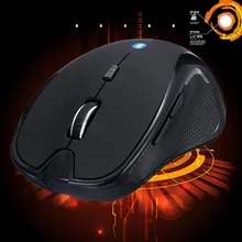 Etmakit Лидер продаж Мода Мини Беспроводной Bluetooth 3,0 6D 1600 Точек на дюйм Оптическая Мышь мыши Черный портативных ПК Компьютерная периферия