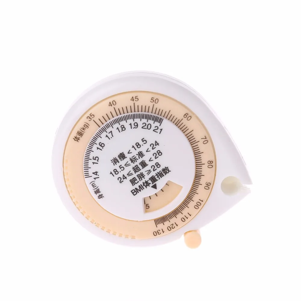 150cm Tape Measure BMI Body Mass Index Waist Hip Measurement Retractable Ruler ABS shell+ PVC