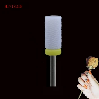 

White Ceramic Nail Drill Bit - Small Barrel Bit - XF (0094.060)