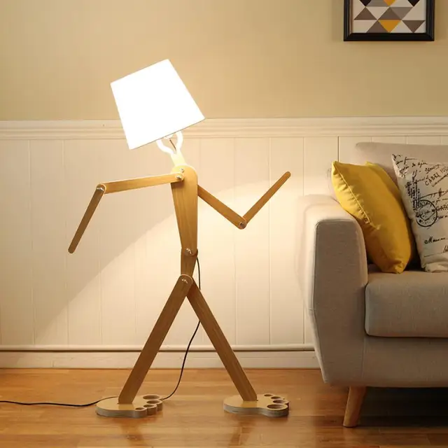 LED Floor Lamp 5W Modern Standing Wooden Light for Living Room ... LED Floor Lamp 5W Modern Standing Wooden Light for Living Room ...