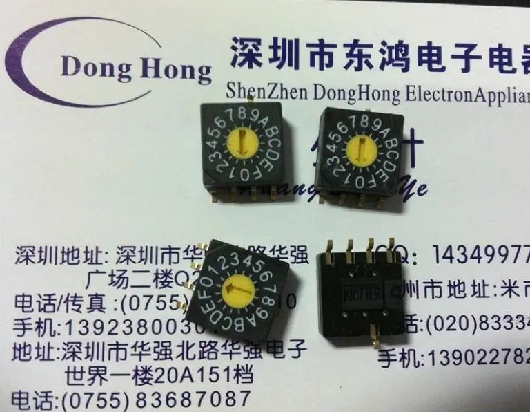 Fuji Japanese FUJISOKU rotary encoder switch 0 F SMD 16 positive code encoder 4 1 pinpin