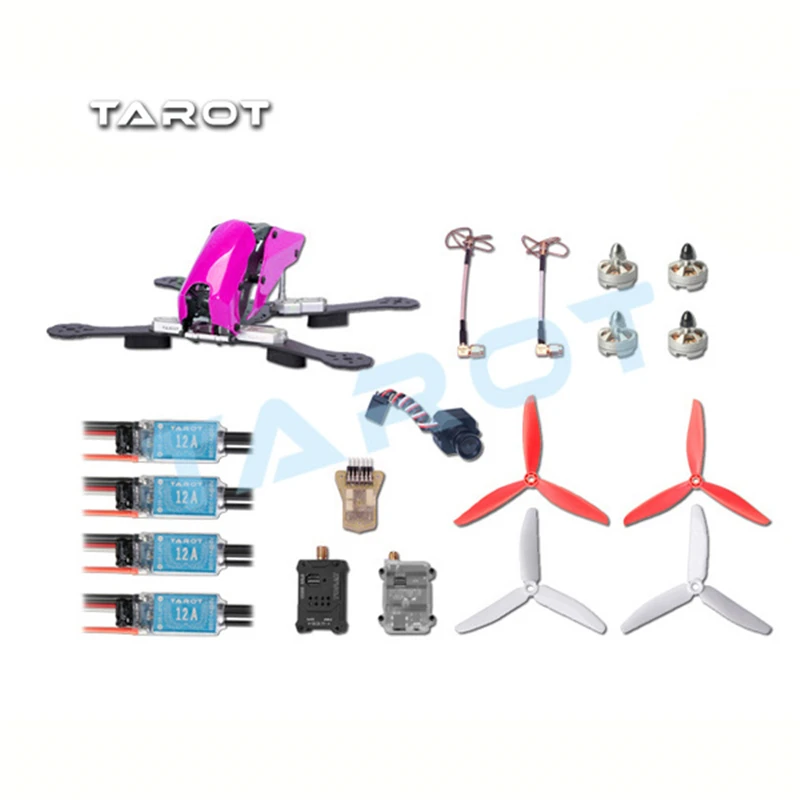 

Tarot Robocat 280 FPV Carbon Fiber Quadcopter Kit TL280C Frame 2204 Motor 12A ESC 6inch 3blade Prop MINI CC3D PAL/NTSC