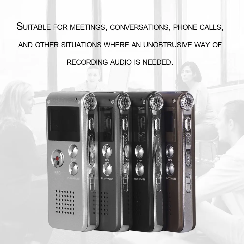 Multifunction,Digital Voice Recorder, 8G USB Rechargeable,Audio Voice Recording Dictaphone,WAV MP3 Player